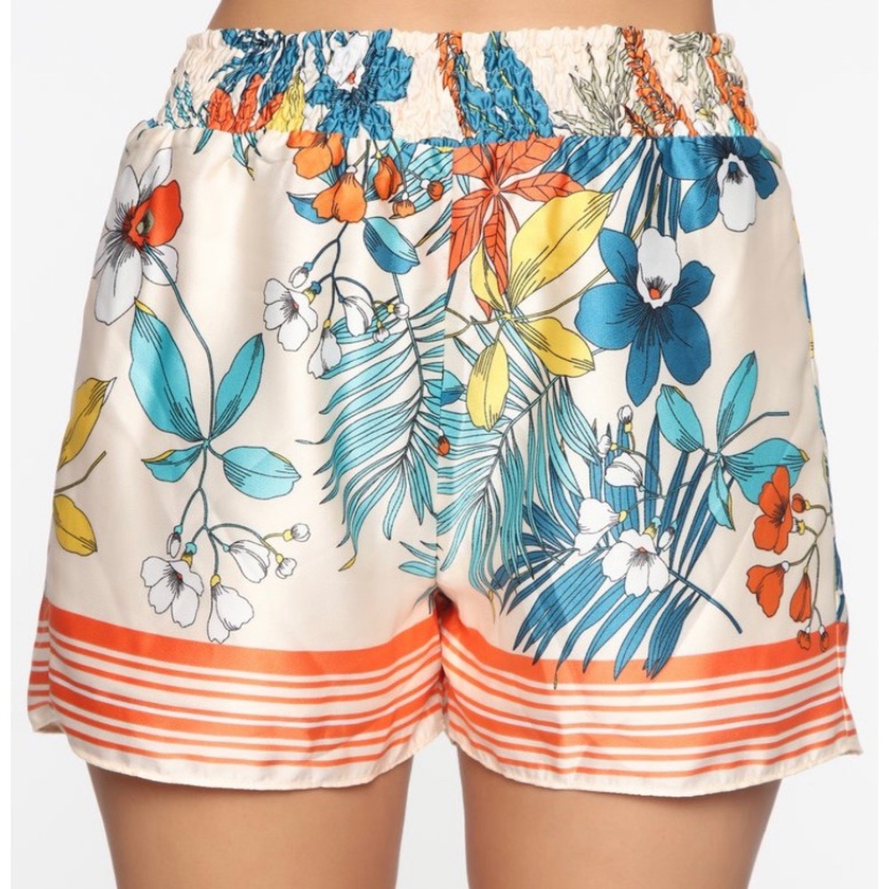 Tropical Satin Shorts